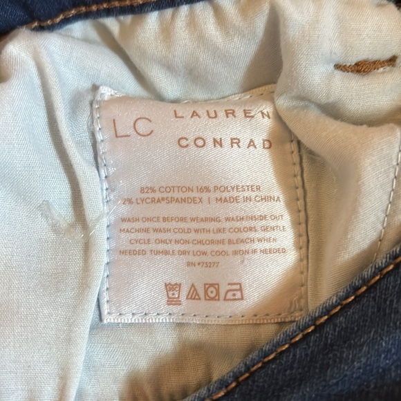 LC Lauren Conrad Blue Skinny Jeans with Modern Fade Size 2 - Picture 4 of 4